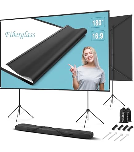Amazon.com: JWSIT Projector Screen 200 inch, 3-Layers PVC